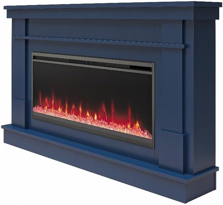 Waverly Wide Mantel with Linear Electric Fireplace