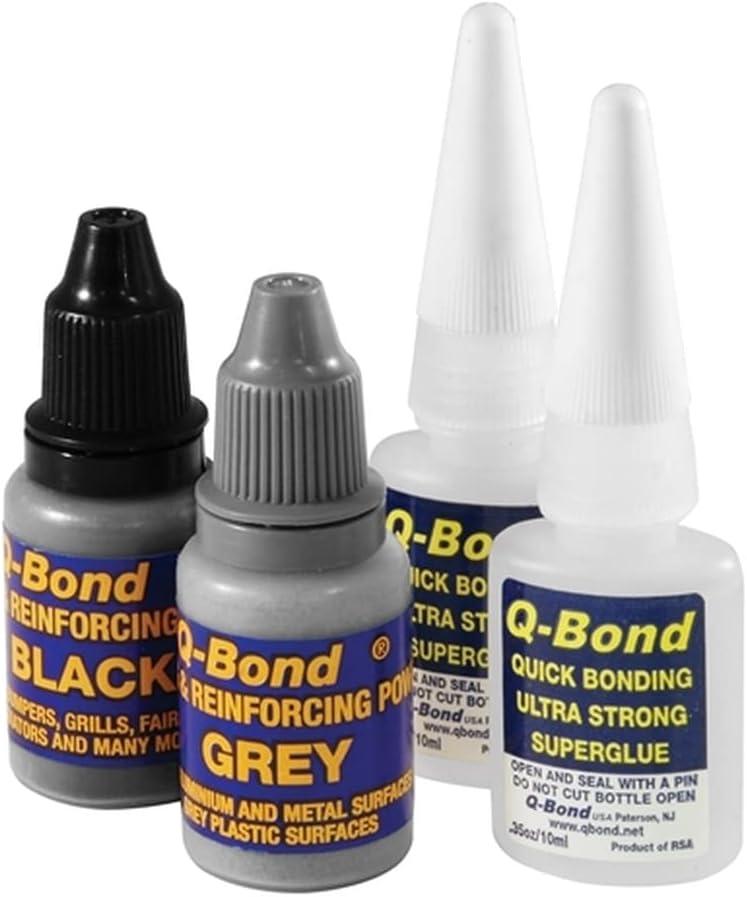 K Tool International Q-BOND KIT Fast Acting Automotive Adhesives, 0.32 oz Bottle