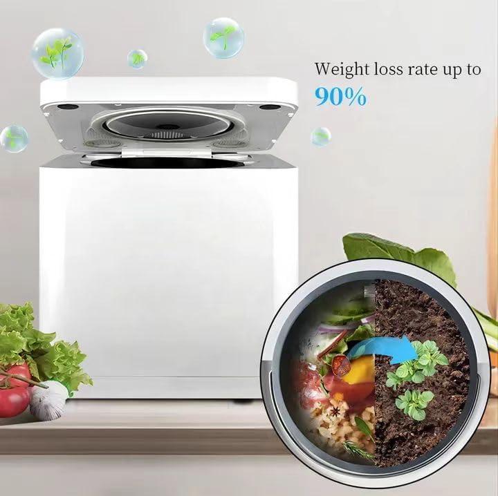 Electric Composter for Kitchen, 3.3L, Smart Compost Bin, Odorless/Auto-Cleaning, 2 Modes, Blade Upgrade, Food Waste to Fertilizer