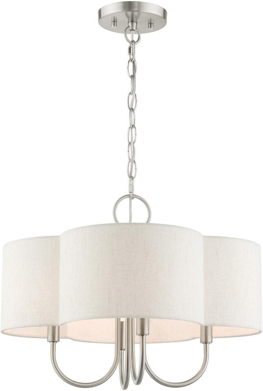 Livex Lighting Solstice 4 - Light Chandelier in  Brushed Nickel