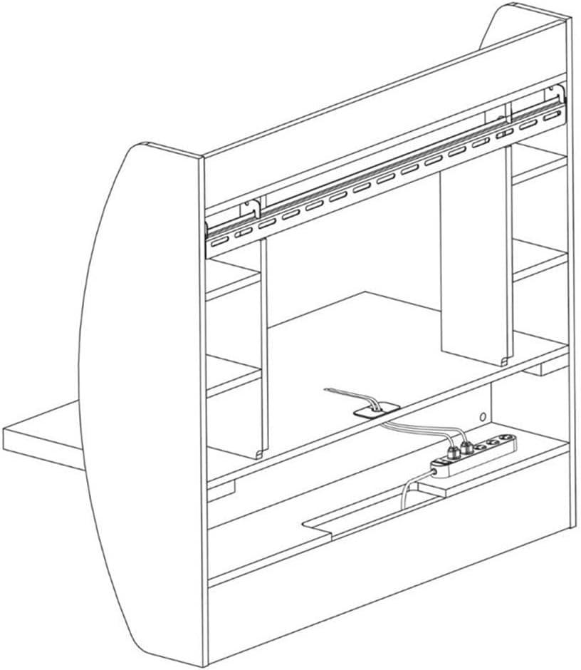 Prepac Floating Desk - Versatile Wall Mounted Desk for Small Spaces, Efficient Computer Desk with Storage, Black Wall Desks, Perfect for Modern Homes