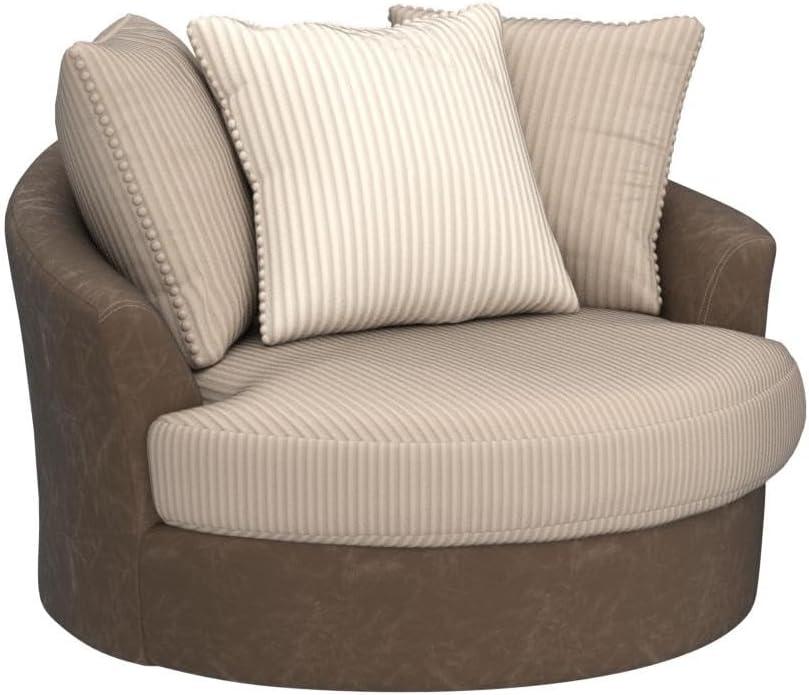 Keskin Oversized Swivel Accent Chair