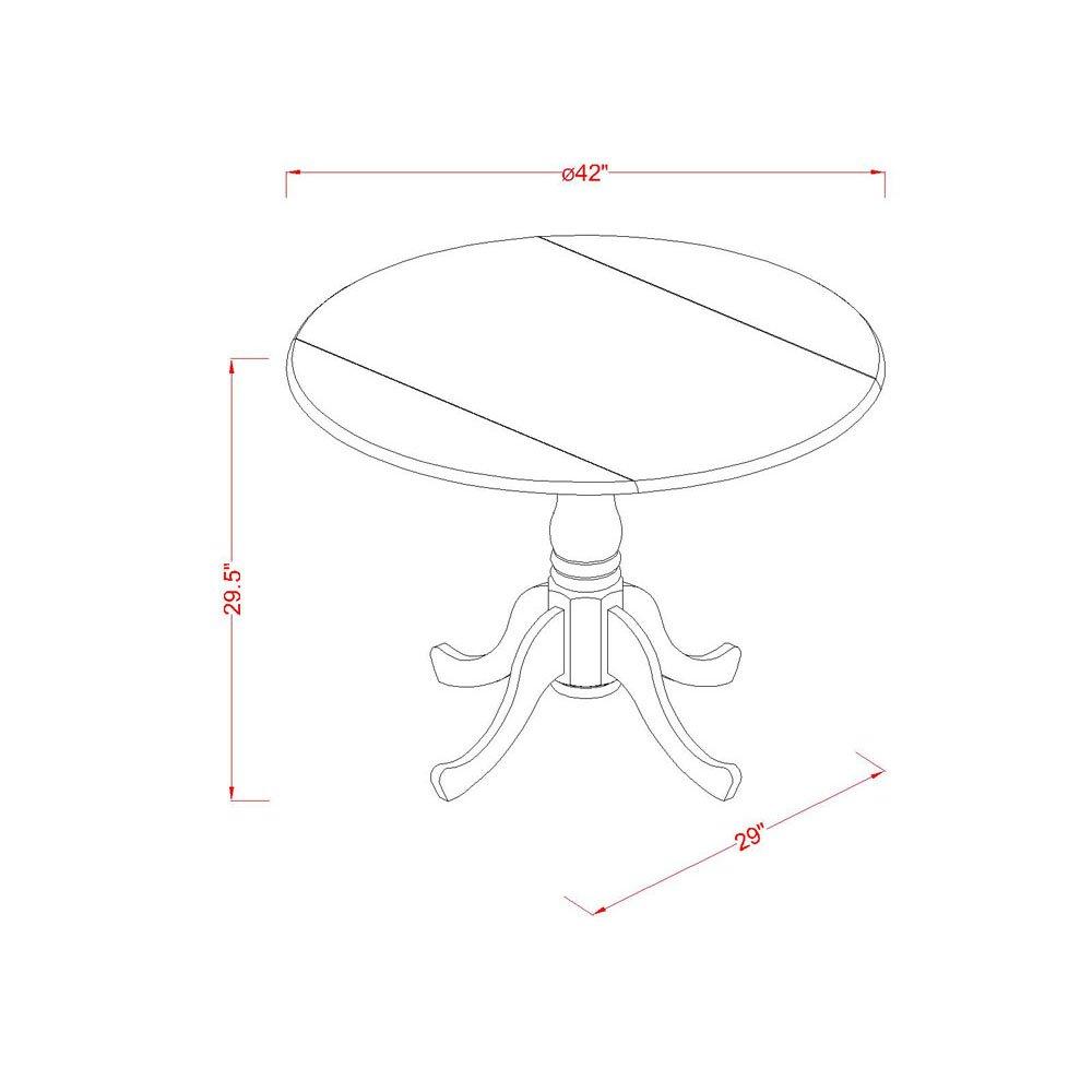 Dublin Extendable Round Solid Wood Dining Table