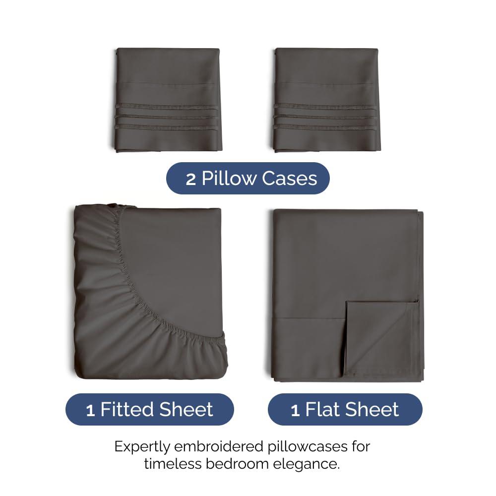 CGK Linens 4 Piece Sheet Set Premium Cooling, Soft & Wrinkle Free Sheet Set & Reviews | Wayfair