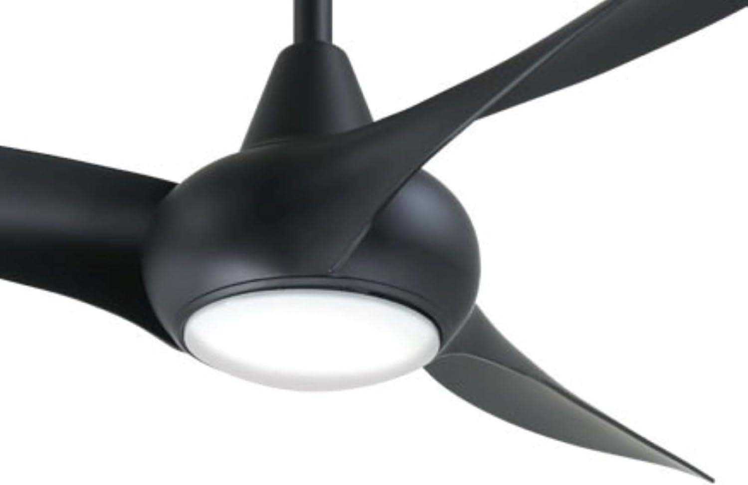 52" Wave 3 - Blade LED Propeller Ceiling Fan with Remote Control and Light Kit Included