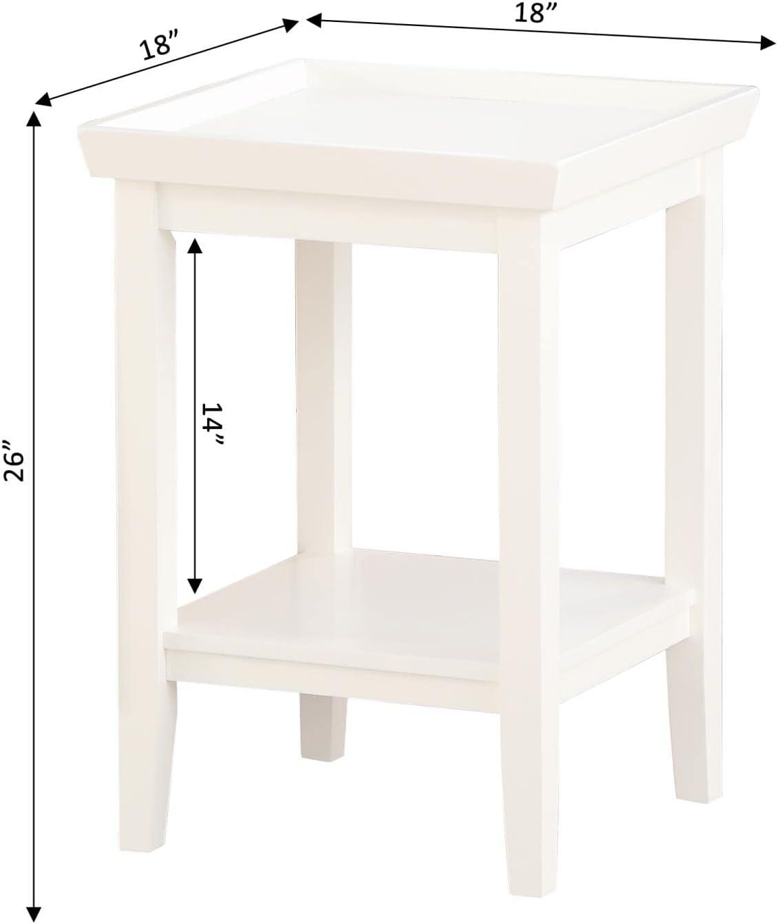 HomeStock Island Oasis End Table with Shelf
