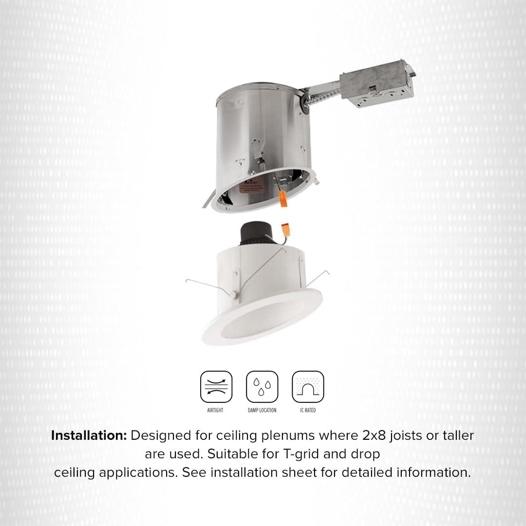 Air-Tight IC Rated Remodel Recessed Lighting Housing