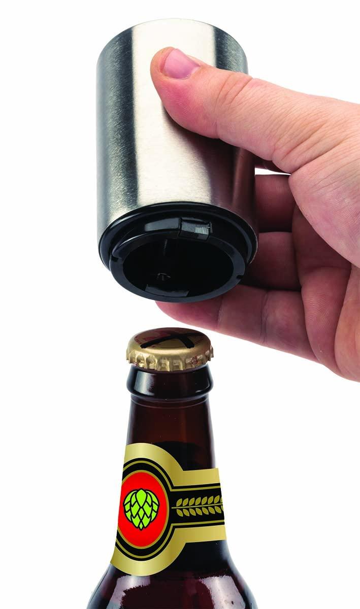 Jokari Magnetic Automatic One Handed Bottle Top Pop Opener for Beer or Soda