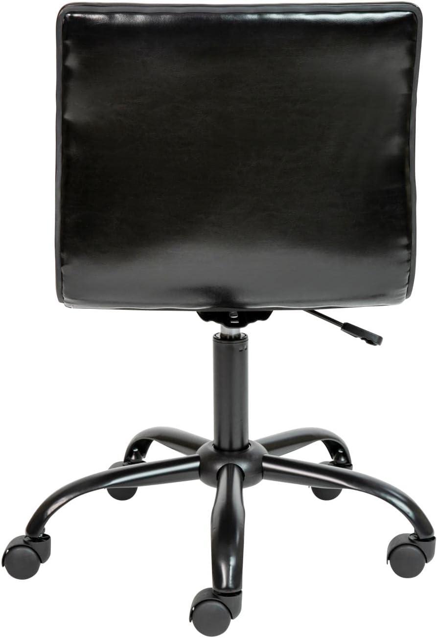 Flash Furniture Low Back Designer Armless Ribbed Swivel Task Office Chair