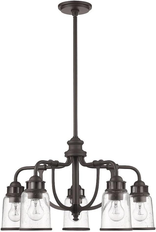 Livex Lighting Lawrenceville 5 - Light Chandelier in  Black