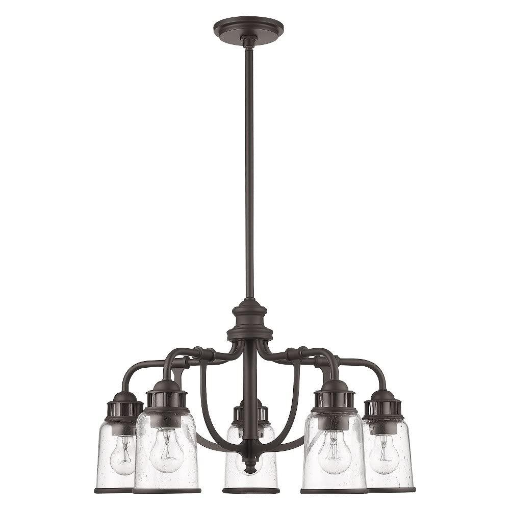 Livex Lighting Lawrenceville 5 - Light Chandelier in  Black