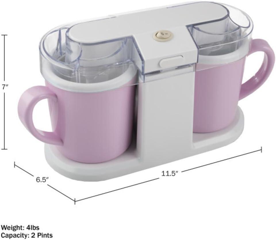 Classic Cuisine Ice Cream Maker - 2QT Ice Cream Machine Makes Sorbet, Gelato, Ice Cream, and Frozen Yogurt - Kitchen Appliances and Gadgets