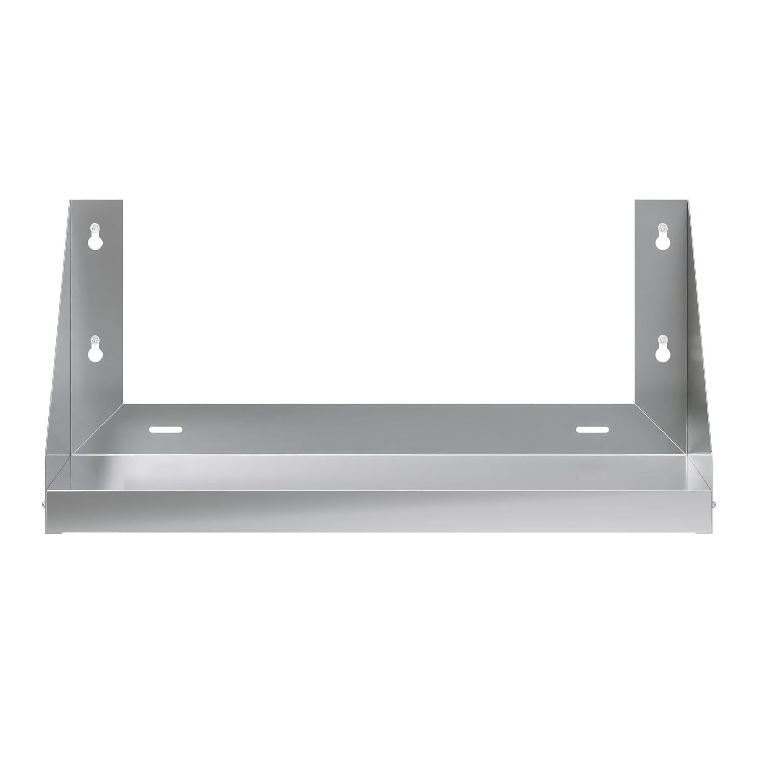 24" Stainless Steel Wall Shelf with Side Guards