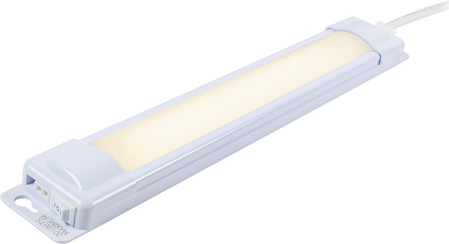 12-Inch White LED Linkable Under Cabinet Light Fixture