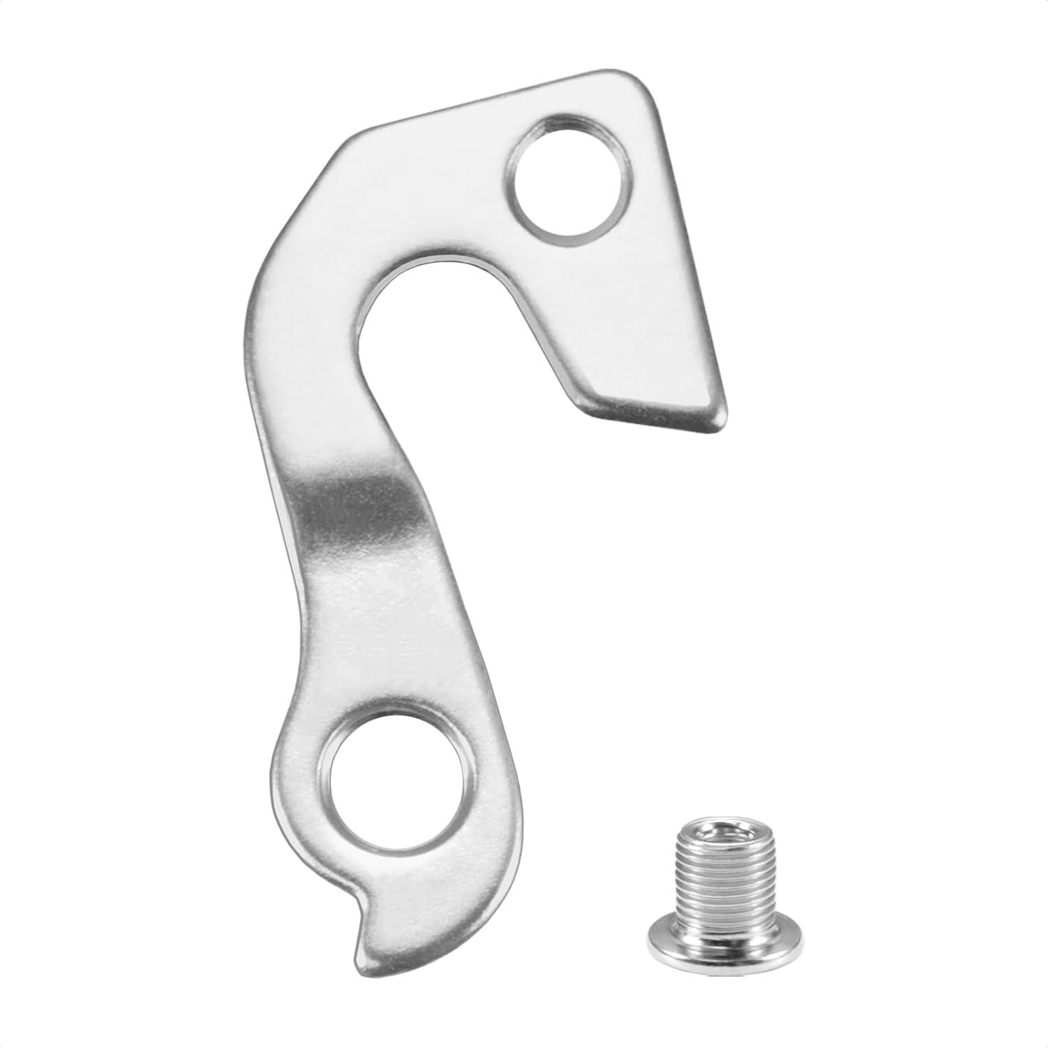 Silver Steel Rear Bike Derailleur Hanger with Bolt