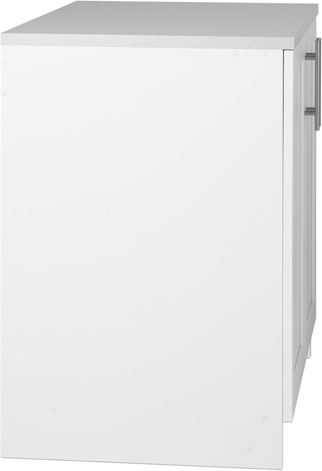 Prepac 32" Wide Elite Storage Cabinet with Panel Doors White