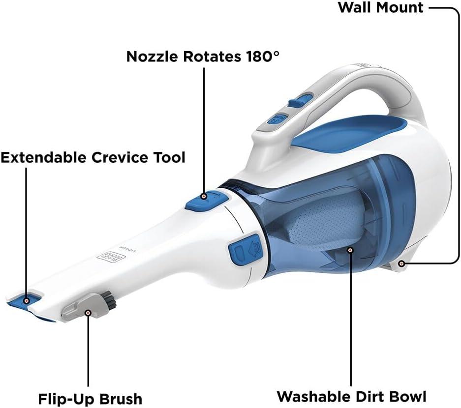 BLACK+DECKER Dustbuster Lithium Cordless Handheld Vacuum - Extended Runtime, HHVI320JR02