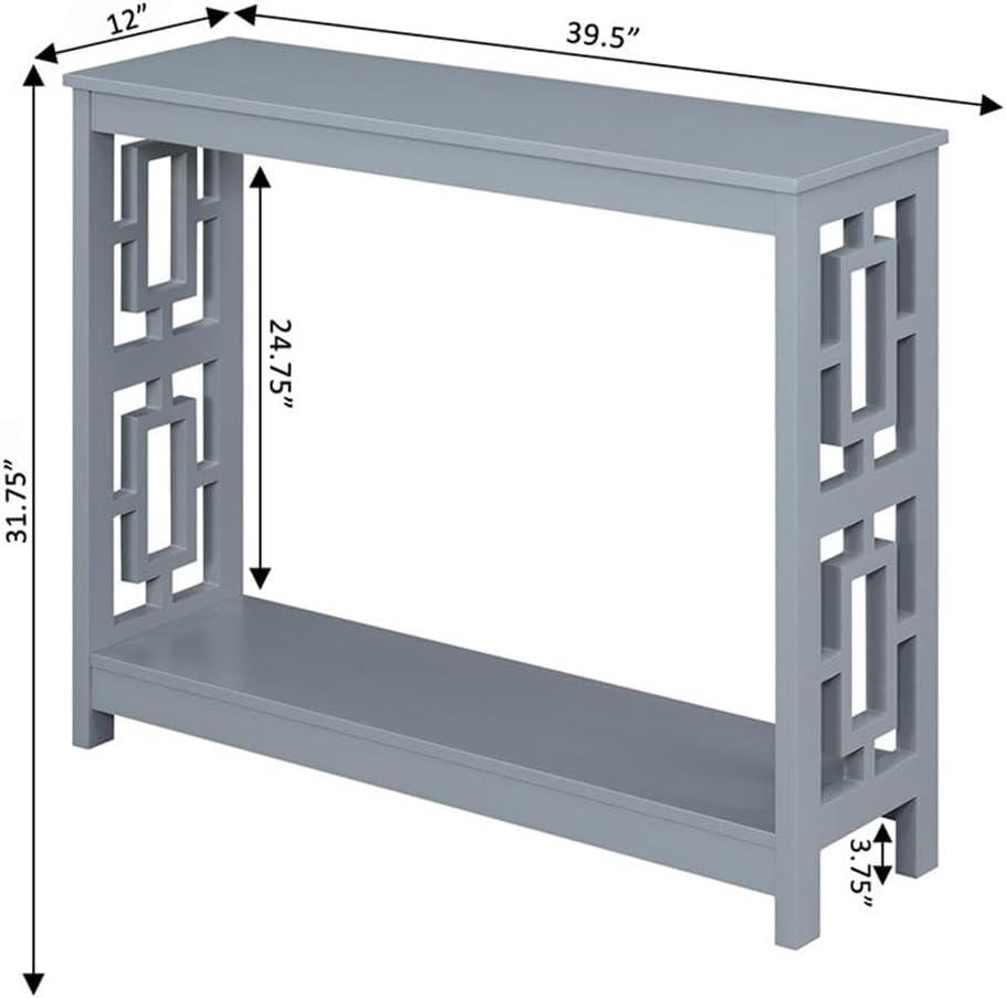 Convenience Concepts Town Square Console Table, Gray