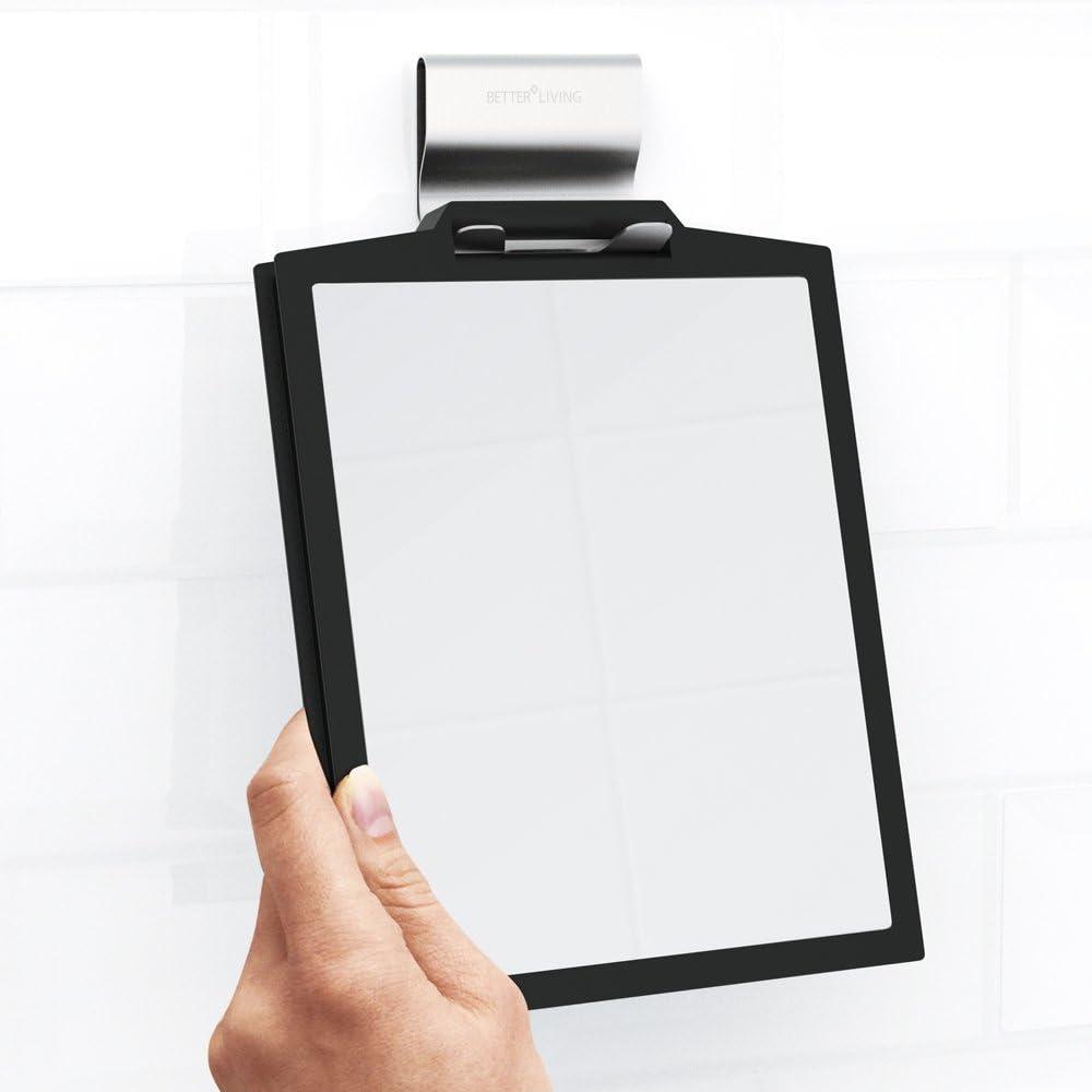 Better Living Products DOPPIO Double Sided Magnifying Shower Mirror