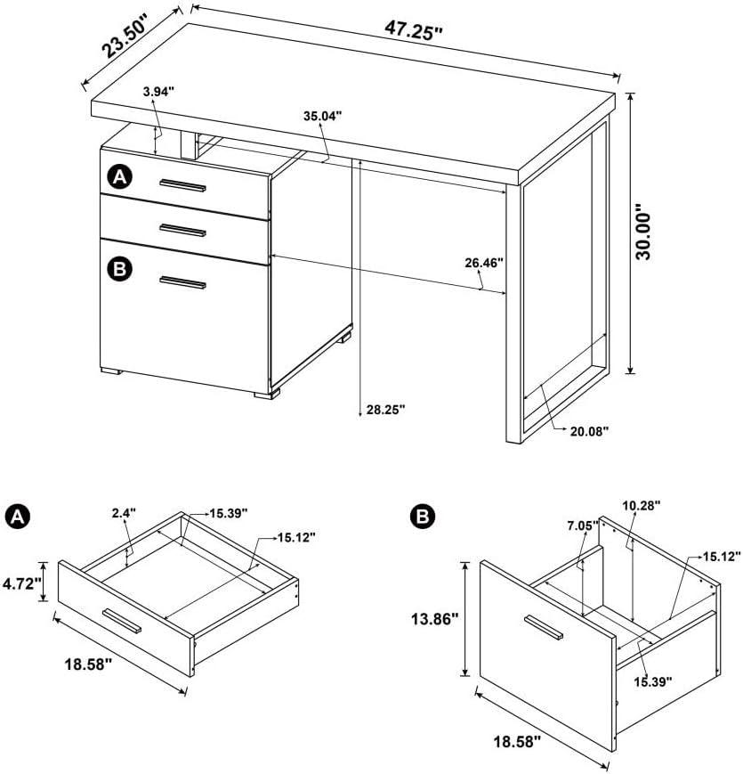 Jaustin 47'' Desk