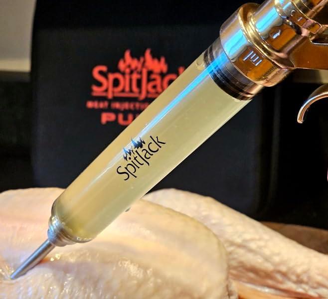 SpitJack PULSE Meat Injector Gun with Syringe for BBQ