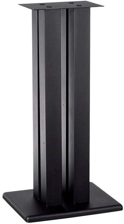 Monolith 28 Inch Speaker Stand (Each) - Black | Supports 100 lbs, Adjustable Spikes, Compatible With Bose, Polk, Sony, Yamaha, Pioneer and others