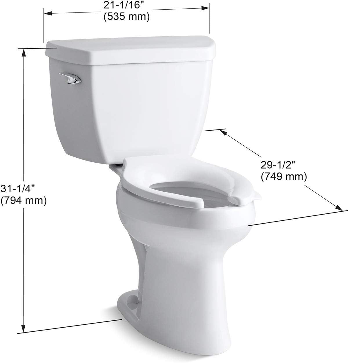 Highline Two-Piece Elongated 1.6 GPF Toilet with Pressure Lite Flush and Left-Hand Trip Lever