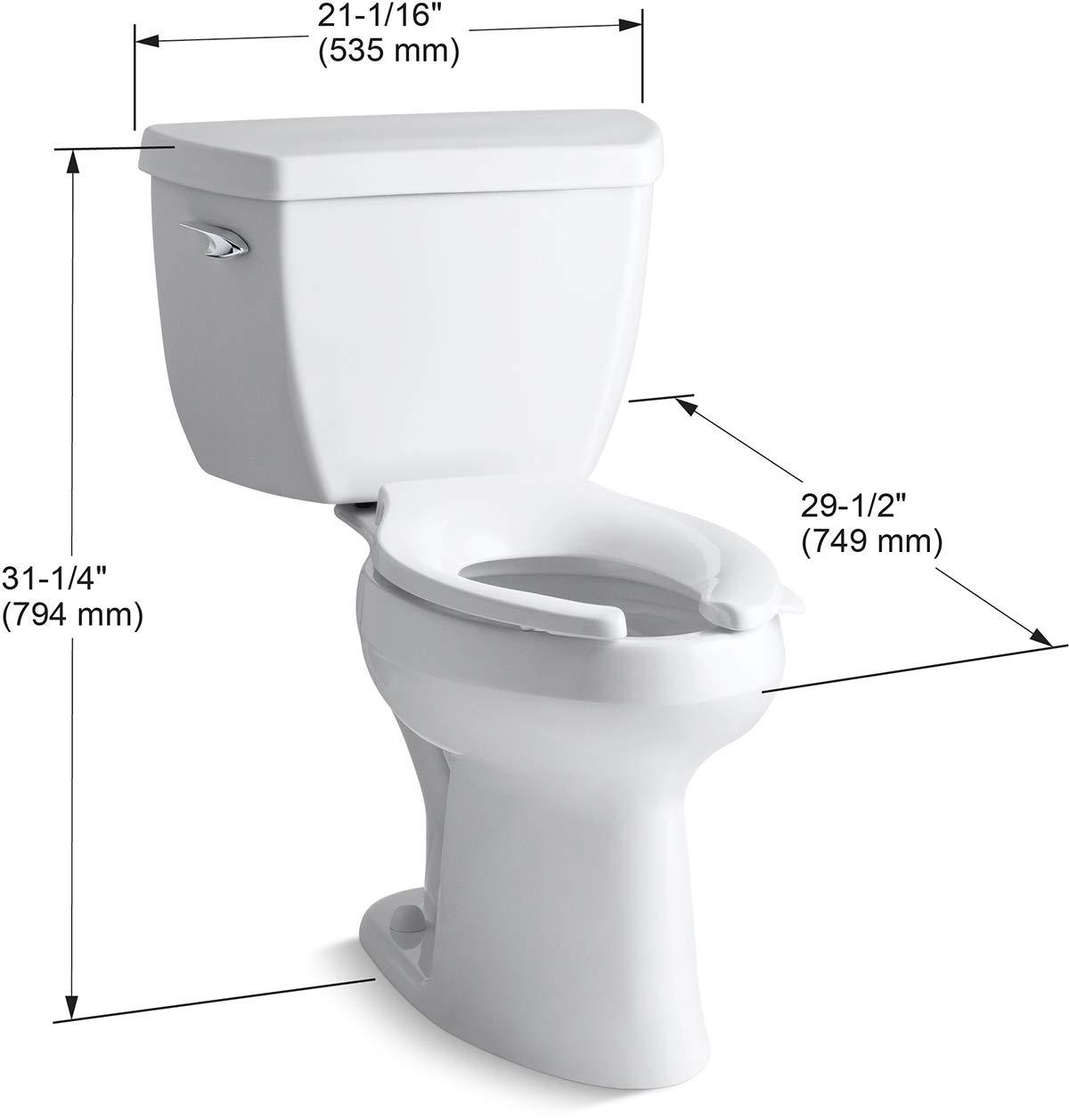 Highline Two-Piece Elongated 1.6 GPF Toilet with Pressure Lite Flush and Left-Hand Trip Lever