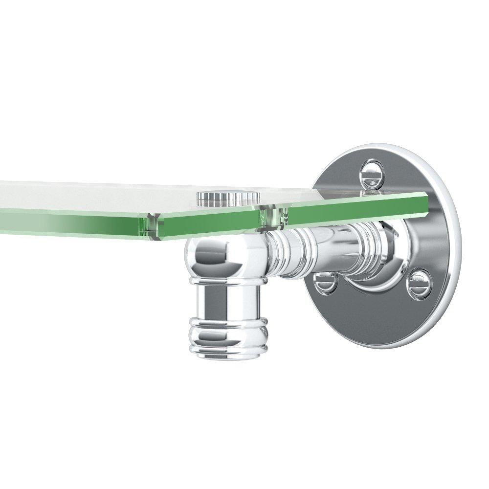 Gatco 4416 Cafe Vanity Glass Shelf, Chrome