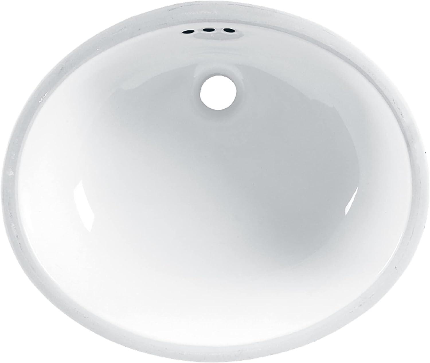 American Standard Ovalyn 15.75'' Ceramic Oval Bathroom Sink with Overflow