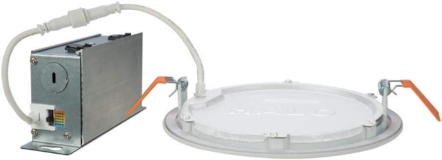 HLB6 Series 6 in. 2700K-5000K Selectable CCT Integrated LED Downlight Recessed Light (1-Quantity) with Round 2 Trims