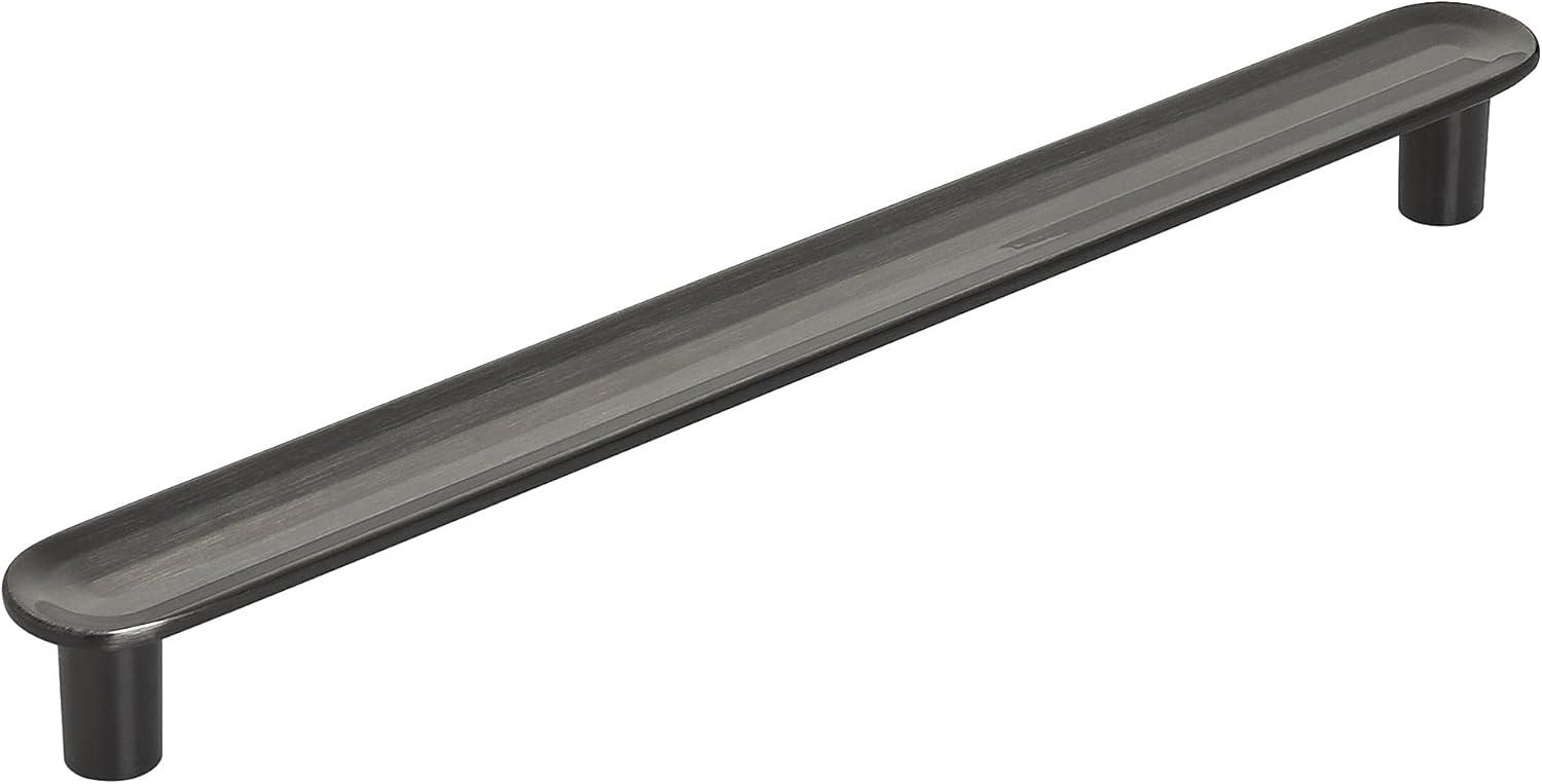 Gunmetal Modern 7" Bar Cabinet Pull with Mounting Hardware