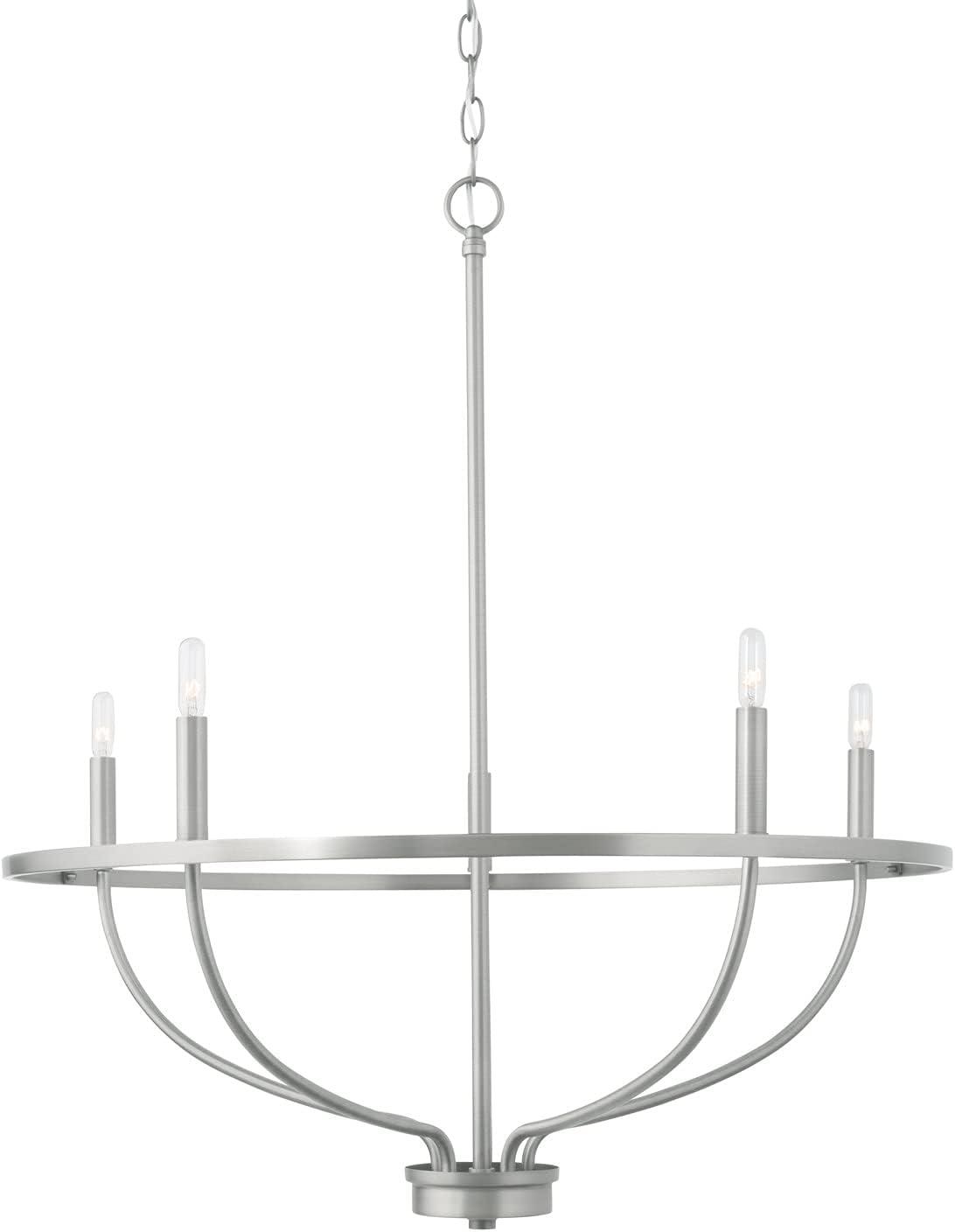 Greyson Urban Bronze 5-Light Taper Candle Chandelier