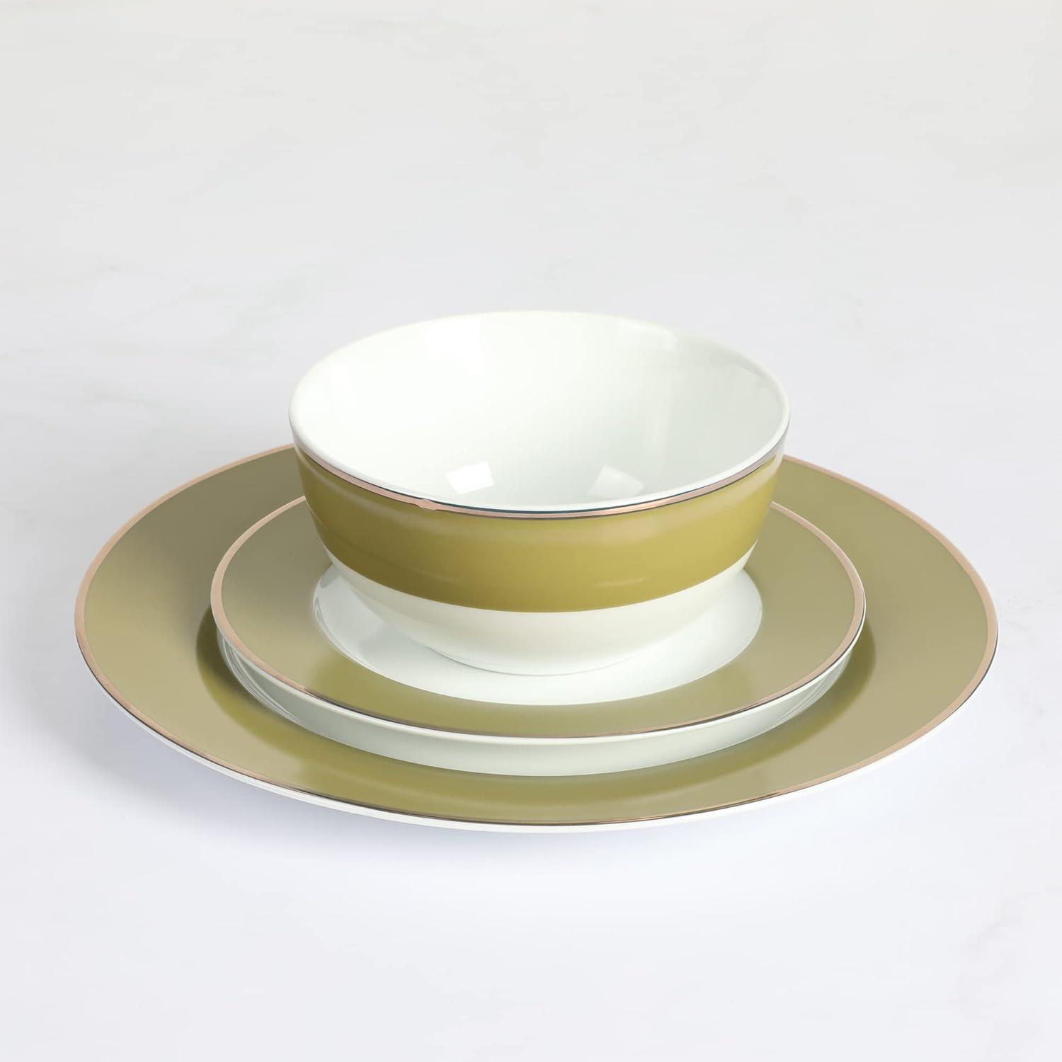 Martha Stewart Gracie Lane Ceramic Dinnerware Set - Service for 4