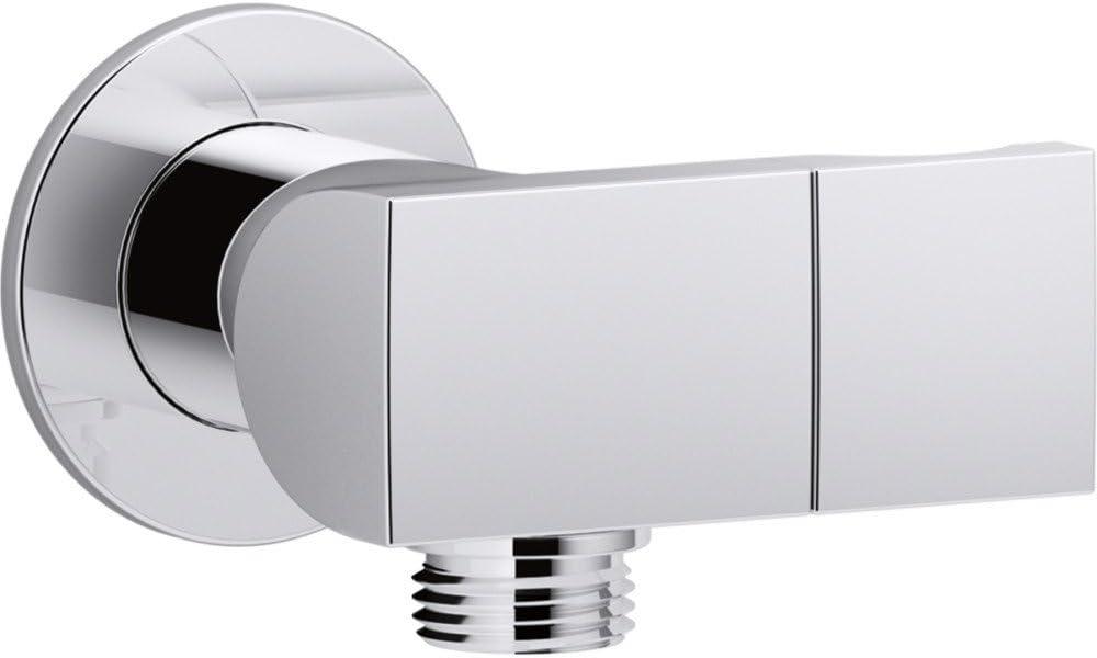 Exhale Wall-Mount Supply Elbow with Check Valve and Handshower Bracket