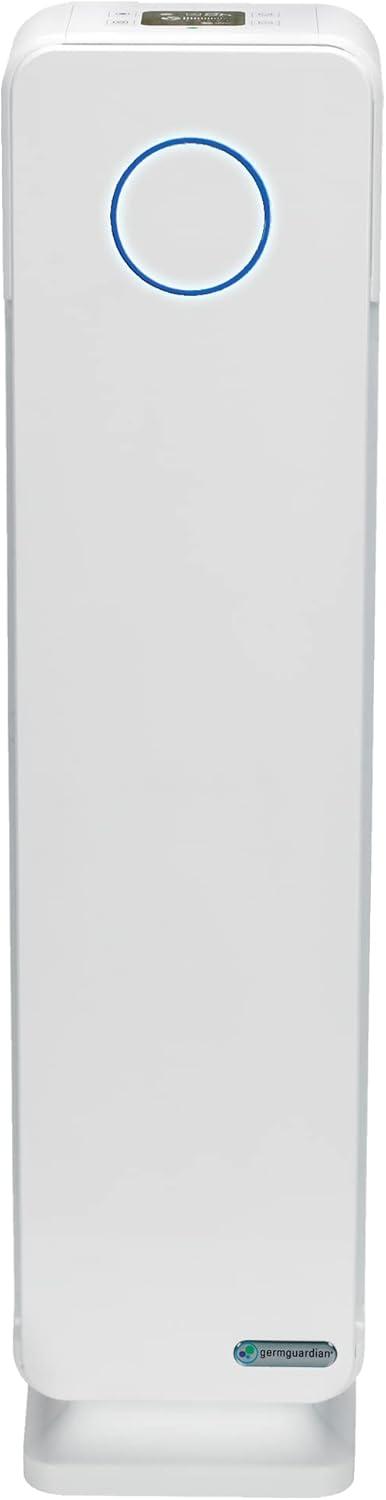 GermGuardian 5-In-1 HEPA Air Purifier for Home, Pet Air Purifier with HEPA Air Filter & UV-C Light, AC4300BPTCA, 743 Sq. Ft., 22'' Tower, Black