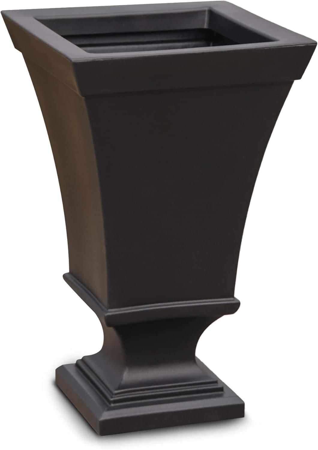 Vienna 26" Espresso Polyethylene Tall Urn Planter