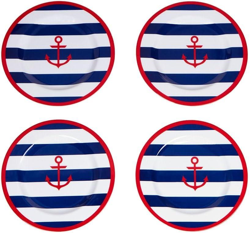 The Lakeside Collection Lake Melamine Dinnerware - Set of 4 Dinner Plates