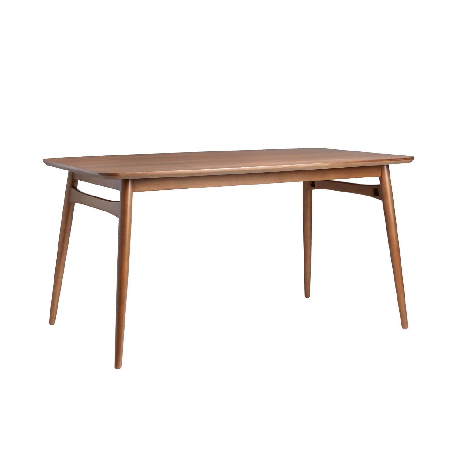 George Oliver Mid-Century 59" Modern Wood Tapered Legs Dining Table,kitchen table,dinning table