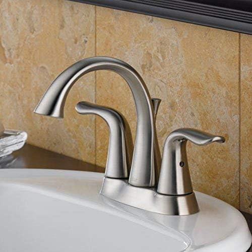 Delta Lahara: Two Handle Tract-Pack Centerset Bathroom Faucet