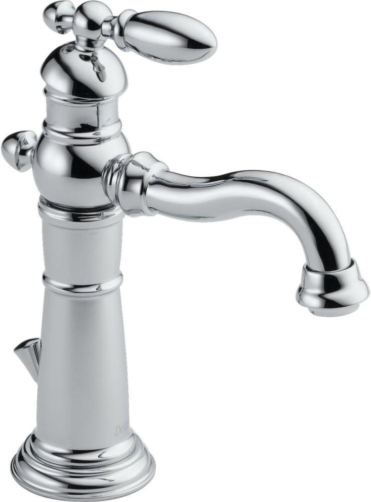 Modern Sleek Chrome Single Hole Brass Bathroom Faucet