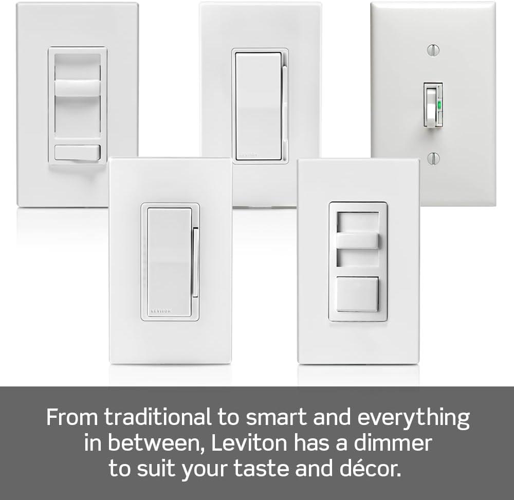 Tamper Resistant Slide Single Pole Dimmer