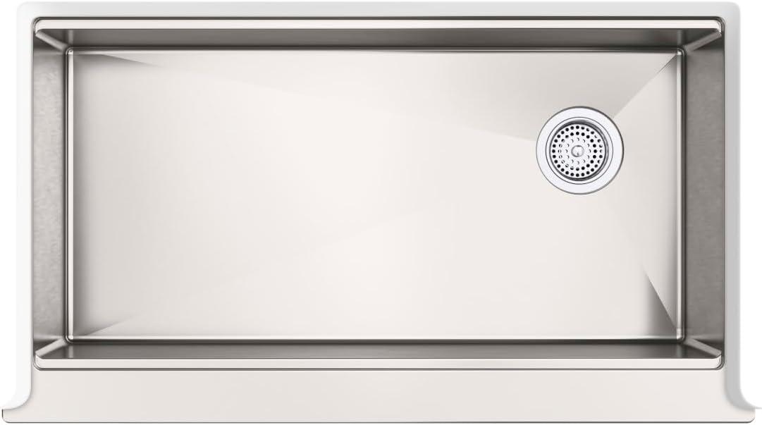Strive 36" Stainless Steel Farmhouse Undermount Single-Bowl Kitchen Sink