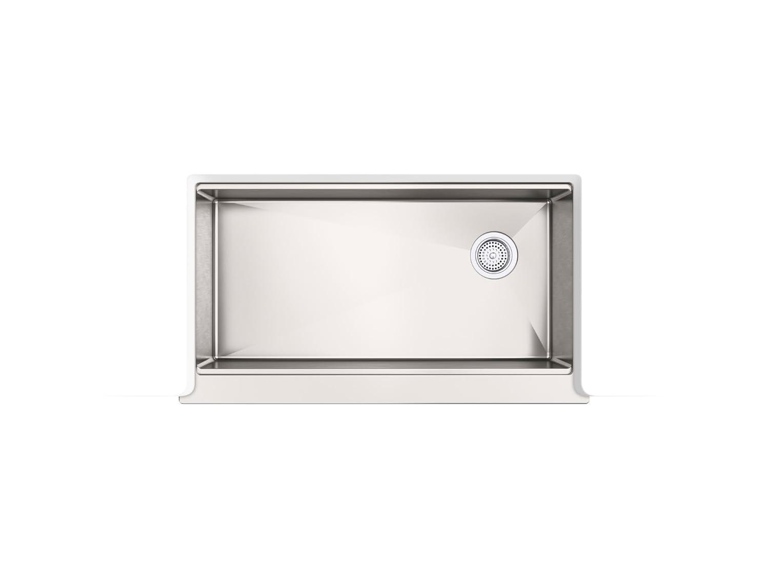 Strive 36" Stainless Steel Farmhouse Undermount Single-Bowl Kitchen Sink