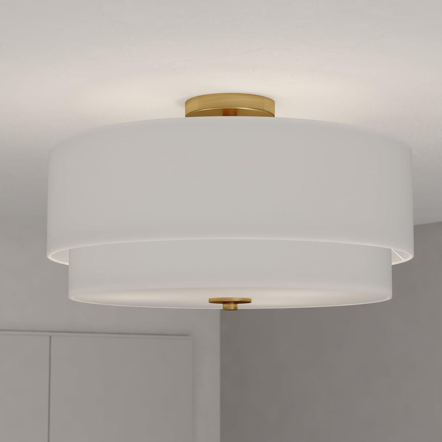 Vaxcel Burnaby 4 - Light Flush Mount in  Matte Brass