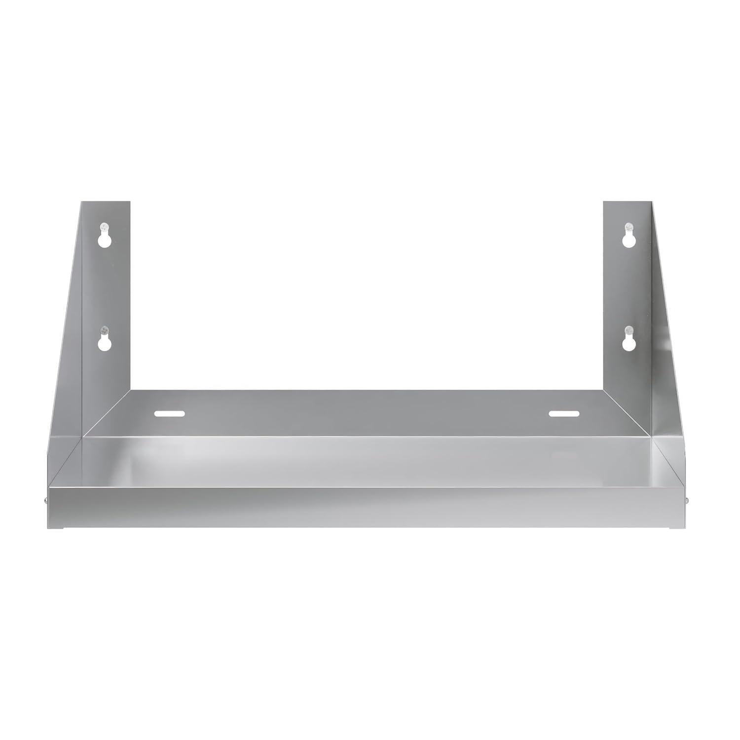 24" Stainless Steel Wall Shelf with Side Guards