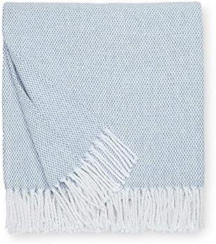 Terzo Ocean Fringed Cotton Throw Blanket 51" x 71"