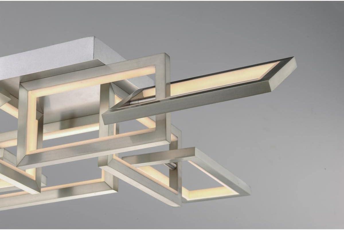 Sataria 8 - Light 29.25" Unique/Statement Geometric LED Flush Mount