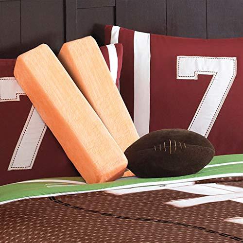 Riverbrook Home Juvenile Bedding Comforter Set, Twin, Field Goal - Brown/Green, 5-Piece Set