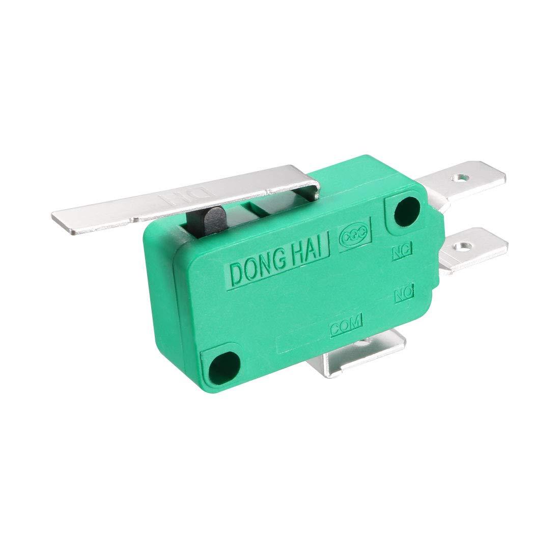 Green Thermoplastic SPDT Hinge Lever Micro Limit Switches